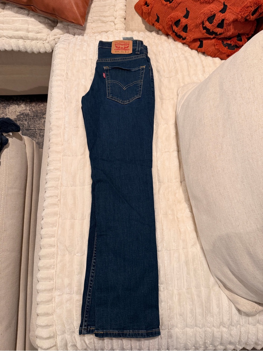 Levi's Kids Dark Blue Straight Jeans
